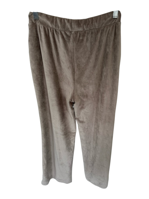 Vuori Size S Taupe Velvet Elastic Waist Wide Leg Athletic Pants Taupe / S