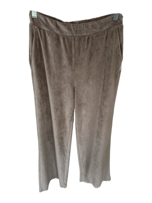 Vuori Size S Taupe Velvet Elastic Waist Wide Leg Athletic Pants Taupe / S