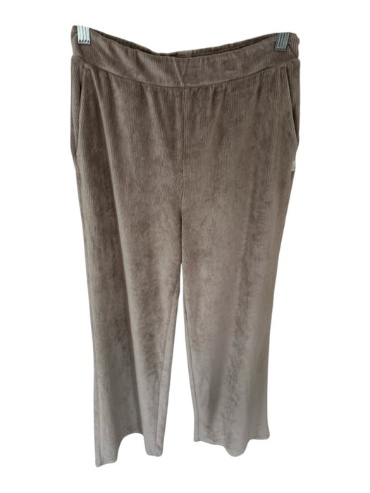 Vuori Size S Taupe Velvet Elastic Waist Wide Leg Athletic Pants Taupe / S