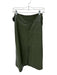 Tanya Taylor Size 8 Olive Green Vegan Leather High Waist Belted Slit Maxi Skirt Olive Green / 8