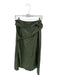 Tanya Taylor Size 8 Olive Green Vegan Leather High Waist Belted Slit Maxi Skirt Olive Green / 8