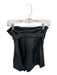 Amanda Uprichard Size S Black Vegan Leather High Waist Belted Shorts Black / S