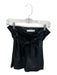 Amanda Uprichard Size S Black Vegan Leather High Waist Belted Shorts Black / S