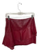 Joie Size 2 Maroon Lamb leather Side Zip Asymetric Skirt Maroon / 2