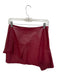 Joie Size 2 Maroon Lamb leather Side Zip Asymetric Skirt Maroon / 2