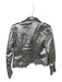 Sen Size S Silver Vegan Leather Metallic Silver Hardware Moto Jacket Silver / S
