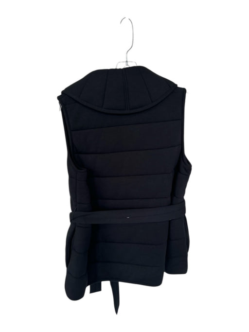 Spanx Size S Black Modal Blend Quilted Snap buttons Belted Athletic Jacket Black / S