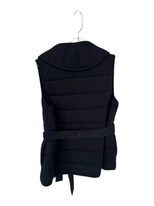 Spanx Size S Black Modal Blend Quilted Snap buttons Belted Athletic Jacket Black / S