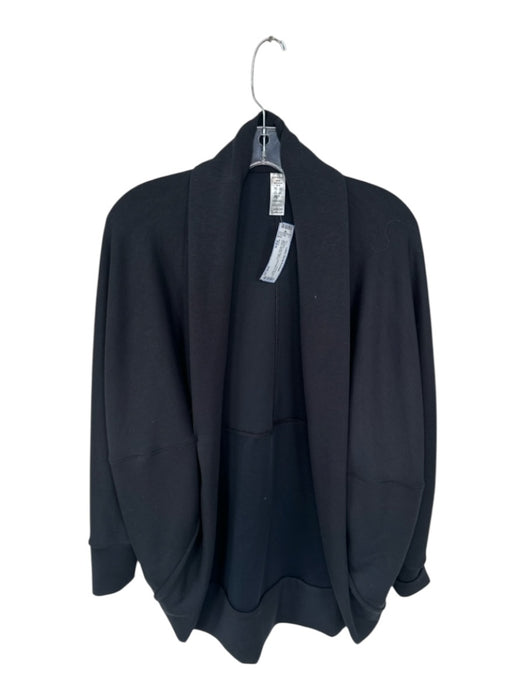 Spanx Size XS/S Black Modal Blend Long Sleeve Open Front Athletic Jacket Black / XS/S