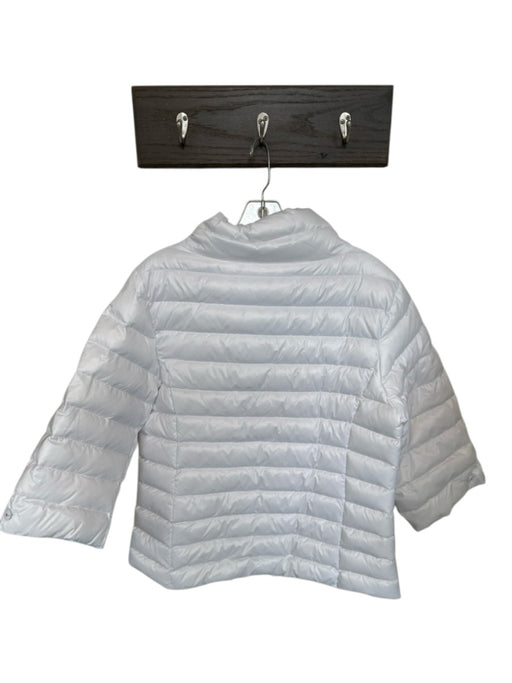 Anorak Size S White Nylon Quilted Duck Down Filling Puffer Athletic Jacket White / S