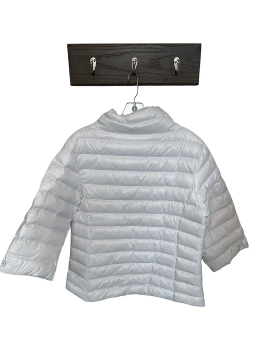 Anorak Size S White Nylon Quilted Duck Down Filling Puffer Athletic Jacket White / S