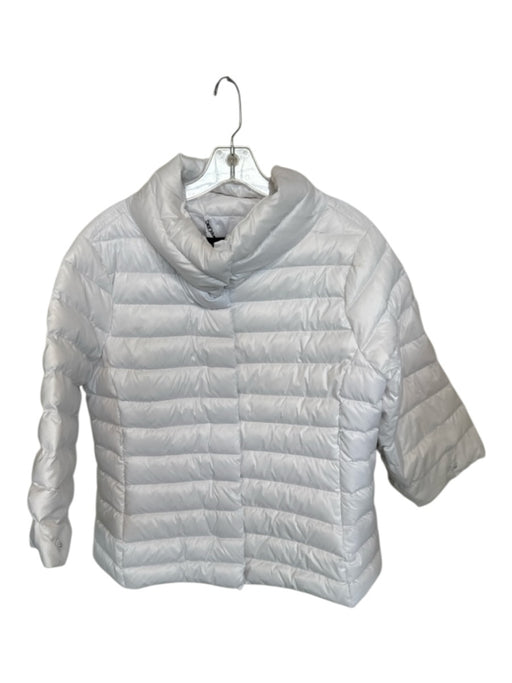Anorak Size S White Nylon Quilted Duck Down Filling Puffer Athletic Jacket White / S
