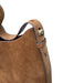 Tory Burch Brown Suede Shoulder Strap tall Gold Hardware Bucket Bag Brown / L