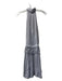 DO+BE Size S Dove Gray Polyester Mock Neck Sleeveless Tie Neck Textured Dress Dove Gray / S