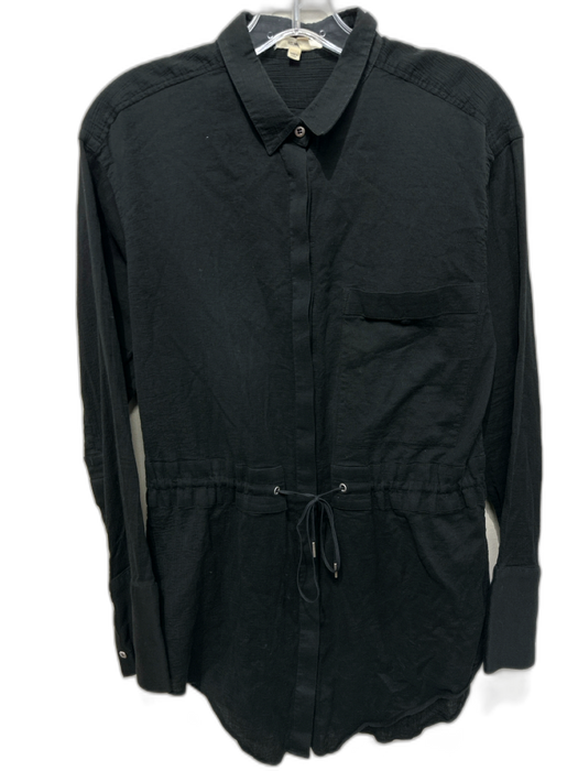 Helmut Lang Size M Black Cotton Long Sleeve Button Up pocket Top Black / M