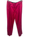 A.L.C. Size 8 Fuchsia Pink Polyester & Cotton Trouser Zip Fly High Rise Pants Fuchsia Pink / 8