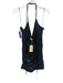 Ramy Brook Size 8 Silver & Black Nylon Blend Surplice Sequin Sleeveless Dress Silver & Black / 8