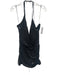 Ramy Brook Size 8 Silver & Black Nylon Blend Surplice Sequin Sleeveless Dress Silver & Black / 8