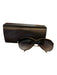 Dita Gold & Black Metal Cat Eye Oversized Sunglasses Gold & Black