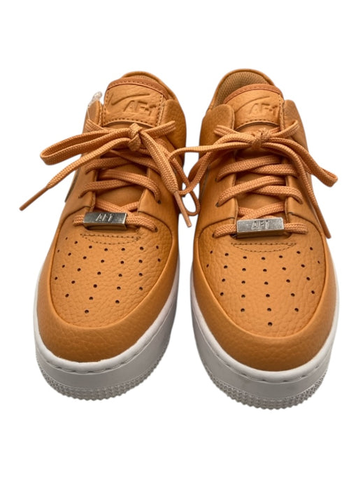 Nike Shoe Size 7 Light Orange Leather round toe Perforated Platform Sneakers Light Orange / 7