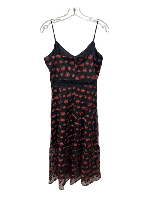 Jack by BB Dakota Size 2 Black, Red & Gray Polyester Spaghetti Strap Dress Black, Red & Gray / 2