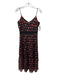 Jack by BB Dakota Size 2 Black, Red & Gray Polyester Spaghetti Strap Dress Black, Red & Gray / 2