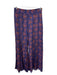 Elevenses Size 2 purple & orange Viscose High Rise Side Zip Wide Leg Pants purple & orange / 2