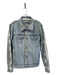 Off White Size 42 Light Denim Cotton Graphic Print Silver Buttons Pockets Jacket Light Denim / 42