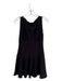 Reformation Size Small Black Organic Cotton Sleeveless Boat Neck Flare Dress Black / Small