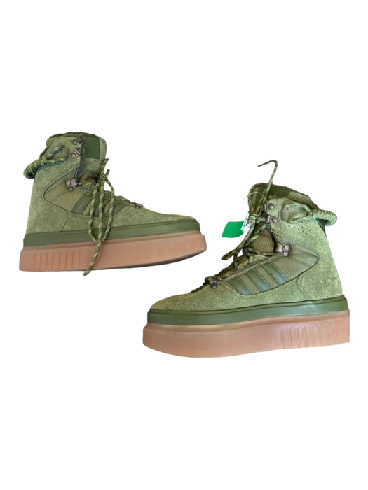 Adidas x Ivy Park Shoe Size 8 Green Suede Faux Shearling High Top Sneakers Green / 8