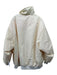 Top Shop Size 8 Cream & Orange Nylon Zip Front Zipper Detail Pockets Bomber Coat Cream & Orange / 8