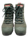 Hunter Shoe Size 8 Hunter Green Canvas & Rubber round toe lace up Lug Sole Boots Hunter Green / 8