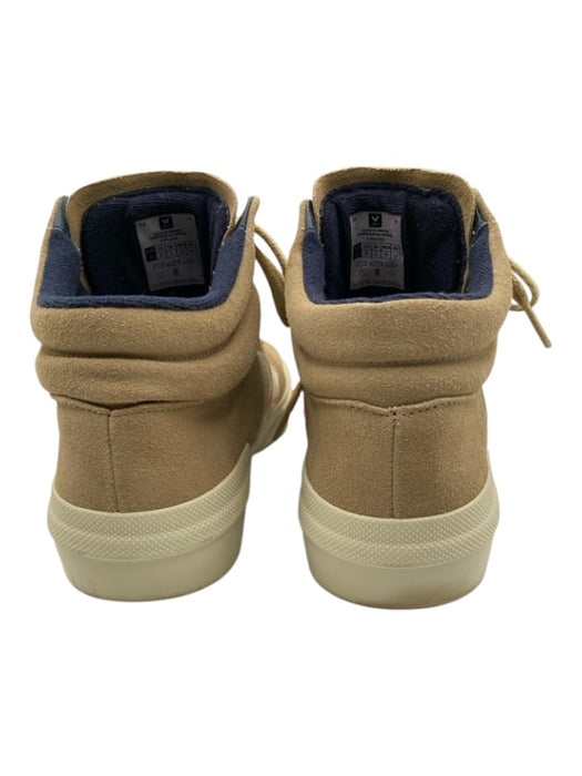 Veja Shoe Size 8 Tan & cream Suede round toe lace up Logo High Top Sneakers Tan & cream / 8