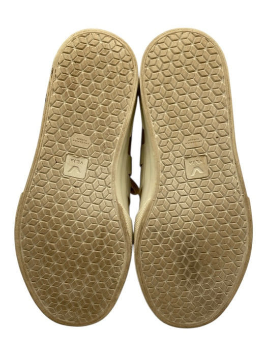 Veja Shoe Size 8 Tan & cream Suede round toe lace up Logo High Top Sneakers Tan & cream / 8