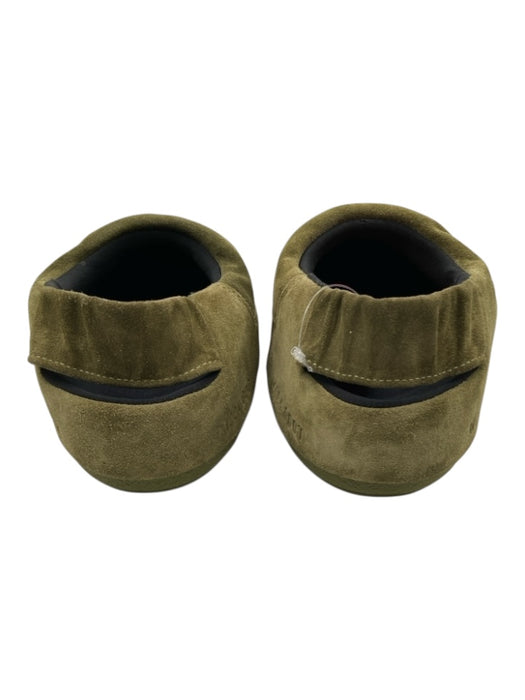 Moon Boot Shoe Size 7.5 Hunter Green Suede round toe Quilted Sling back Flats Hunter Green / 7.5