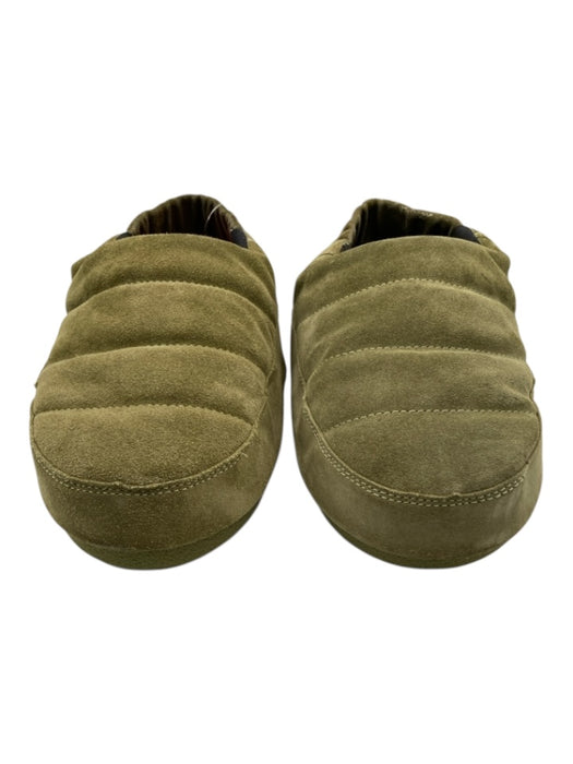 Moon Boot Shoe Size 7.5 Hunter Green Suede round toe Quilted Sling back Flats Hunter Green / 7.5