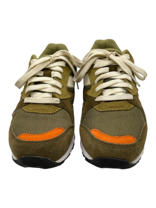 Diadora Shoe Size 8.5 Green, Brown & Orange Suede Synthetic lace up Sneakers Green, Brown & Orange / 8.5