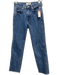 Slvrlake Size 23 Medium Wash Cotton Denim Frayed Hem Zip Fly High Rise Jeans Medium Wash / 23
