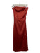 By Anthropologie Size XS Burnt Orange Polyester Blend Sleeveless Slit Midi Dress Burnt Orange / XS