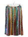 Maeve Size 12 Multi Polyester Blend Sequins Striped Slit Midi Skirt Multi / 12