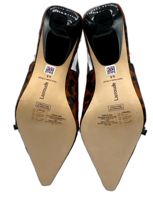 Larroude Shoe Size 9.5 Brown & Black Animal Print Pointed Leopard Pumps Brown & Black / 9.5