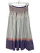Hunter Bell Size 12 Purple, Blue, Pink Cotton Polyester Blend Side Zip Skirt Purple, Blue, Pink / 12