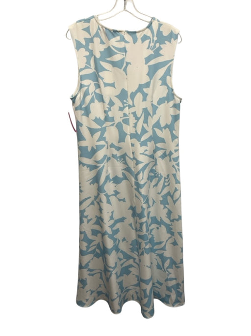 Molly Moorkamp Size 12 Light blue & white Double Crepe Sleeveless Sheath Dress Light blue & white / 12