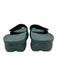 Vionic Shoe Size 9 Teal Green Suede Rubber Sole Mule Slides Sandals Teal Green / 9
