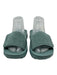 Vionic Shoe Size 9 Teal Green Suede Rubber Sole Mule Slides Sandals Teal Green / 9