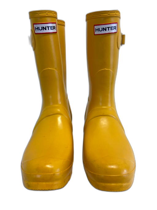 Hunter Shoe Size 9 Yellow Rubber Half Calf Waterproof Rain Boots Yellow / 9