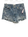 Agolde Size 25 Light Wash Cotton Distressed Button Fly Shorts Light Wash / 25