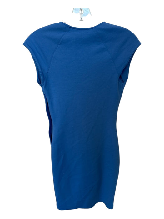 Ted Baker Size 0/XS Cornflower Blue Polyester Blend Cap Sleeve Rouched Dress Cornflower Blue / 0/XS