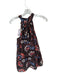 Cleobella Size XS Orange & Black Cotton Sleeveless Flowers Neck Tie Top Orange & Black / XS