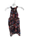 Cleobella Size XS Orange & Black Cotton Sleeveless Flowers Neck Tie Top Orange & Black / XS